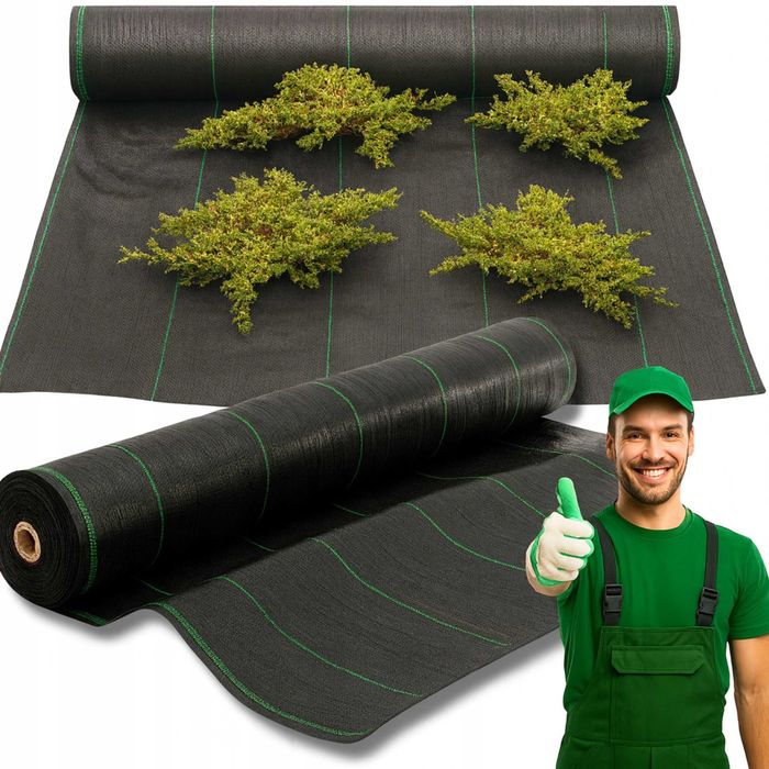 Agrotkanina czarna 162cmx100m UV 90g na CHWASTY HIT