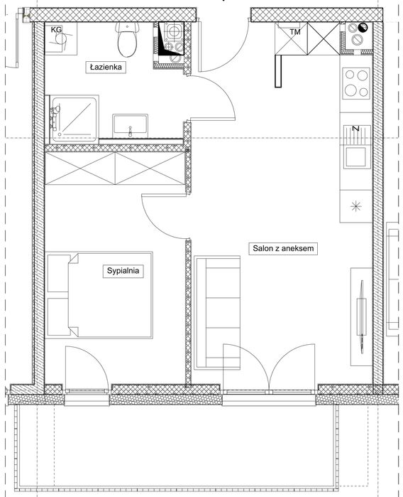 Nowoczesne mieszkanie z balkonem i komórką lokatorską - Zabrze