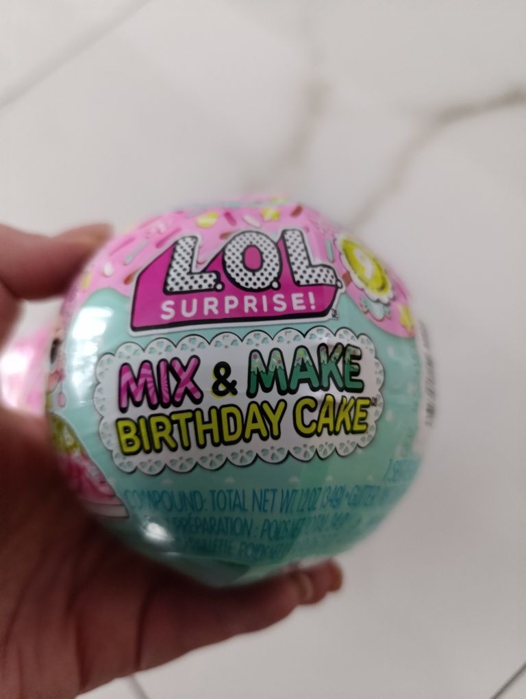 LOL mix make birthday cake