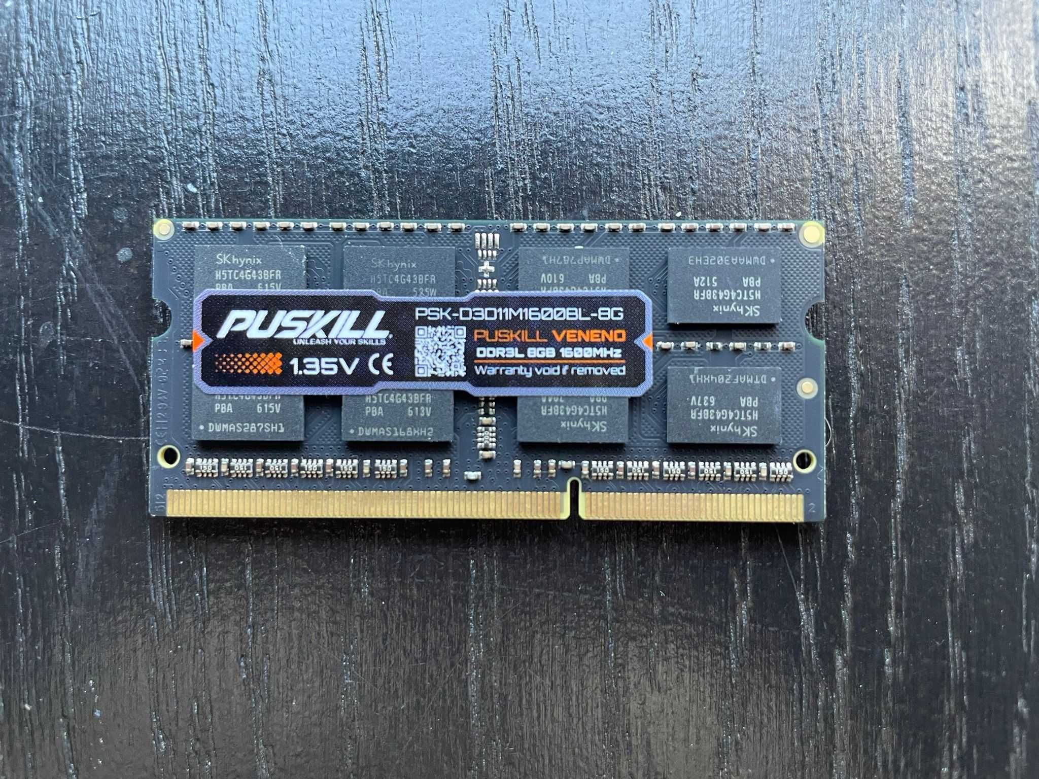 Memoria Portátil 8 GB DDR3 1600mhz