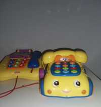 Telefon zabawka grający +Fisher price