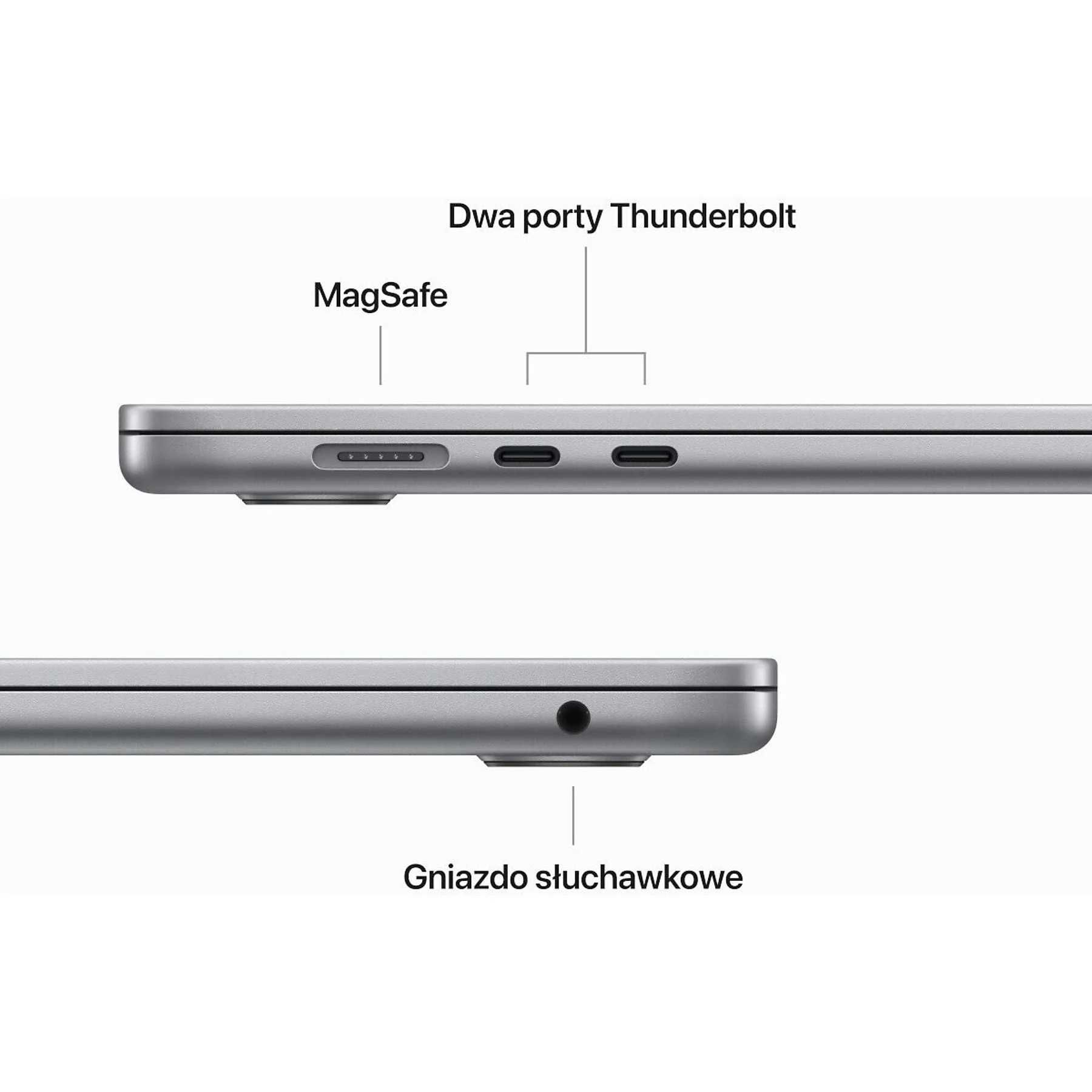 Apple MacBook Air 15,3 cala M2/8GB/512/Mac OS Space Gray