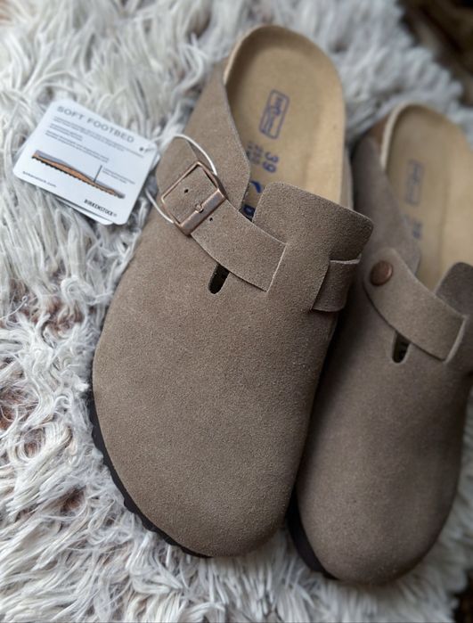 brązowe klapki mule 39 nowe