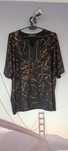 Nowa czarna bluzka brokat cyrkonie amarmoda r.xxl/xxxl 44/46