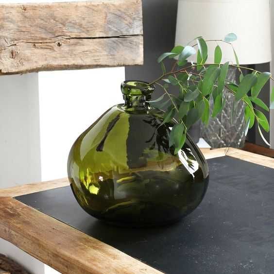 Zara Home Ваза з зеленого скла