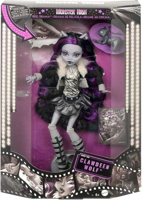 Монстер Хай Клодін Ріл Драма Monster High Clawdeen Wolf Reel Drama