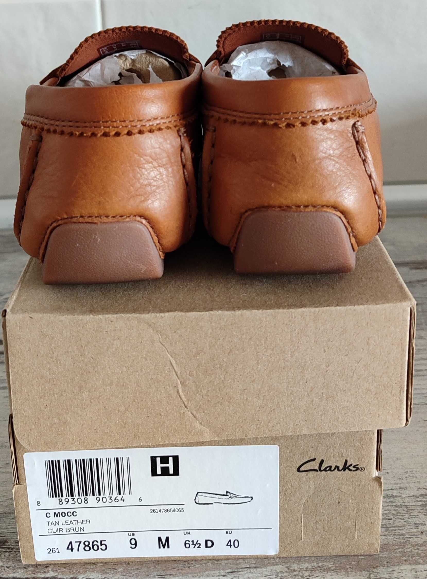 Жіночі шкіряні мокасини CLARKS CUSH