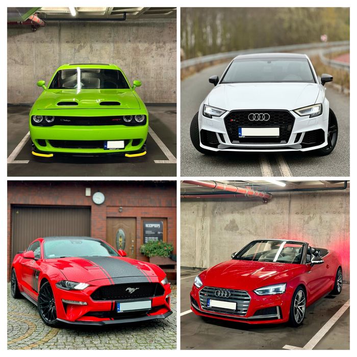 Wypożyczalnia samochodów ! Wynajem X5, S3, S5, Challenger, RS3