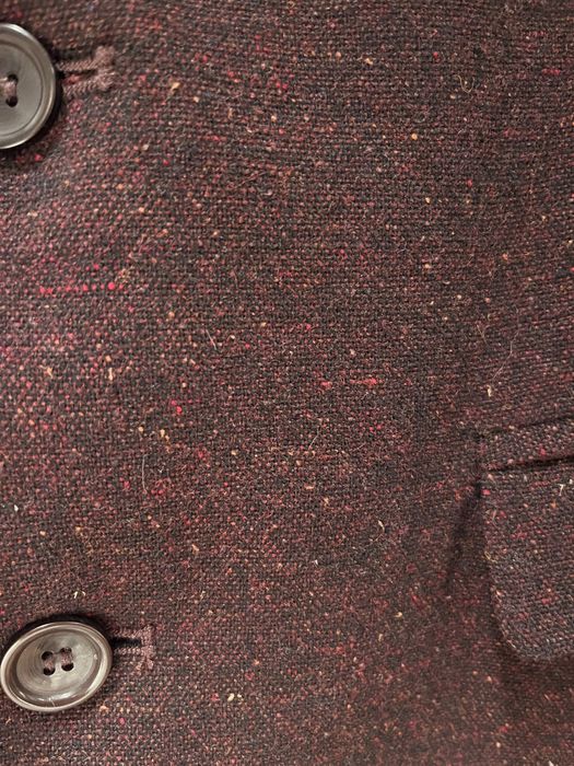 Marynarka welniana z jedwabiem.