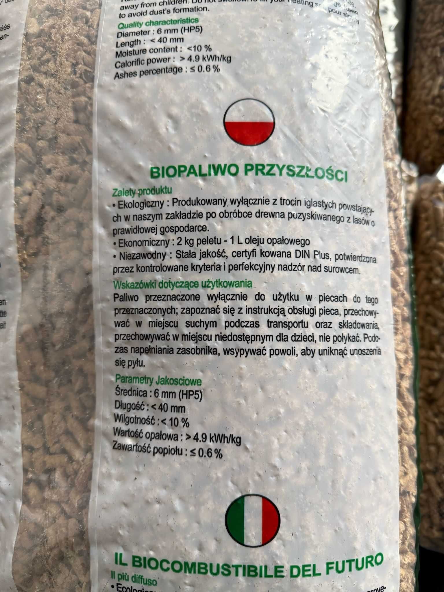PELLET MASS polski sosnowy 100% certyfikowany 990kg-1353zł dostawa HDS