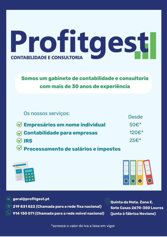 IRS- Contabilista Certificado Loures