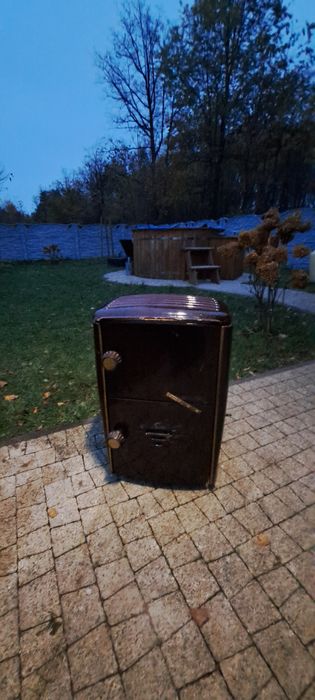 Piec kominkowy kominek koza żeliwny emaliowany