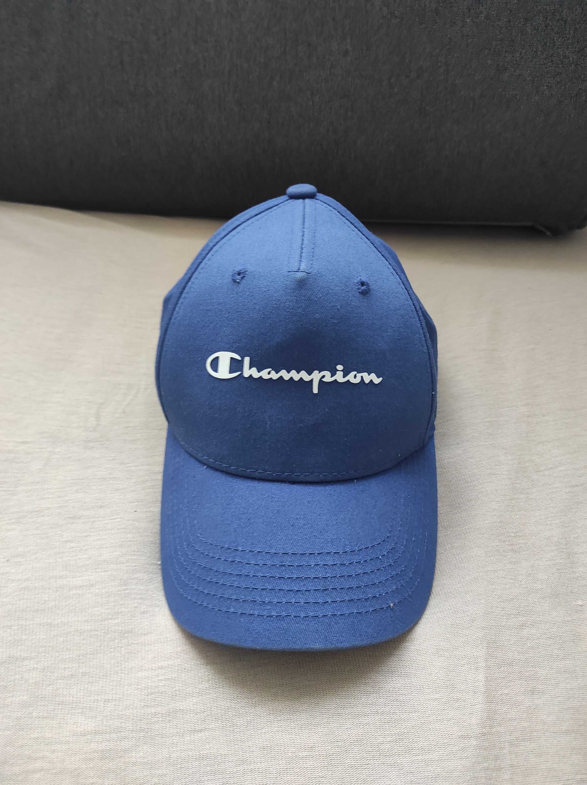 Czapka z daszkiem Champion One Size niebieska regulowana stylowa