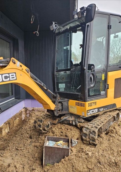 Minikoparka 2020r JCB 19C-1 1.83T Łyżka skarpówka hydrauliczna