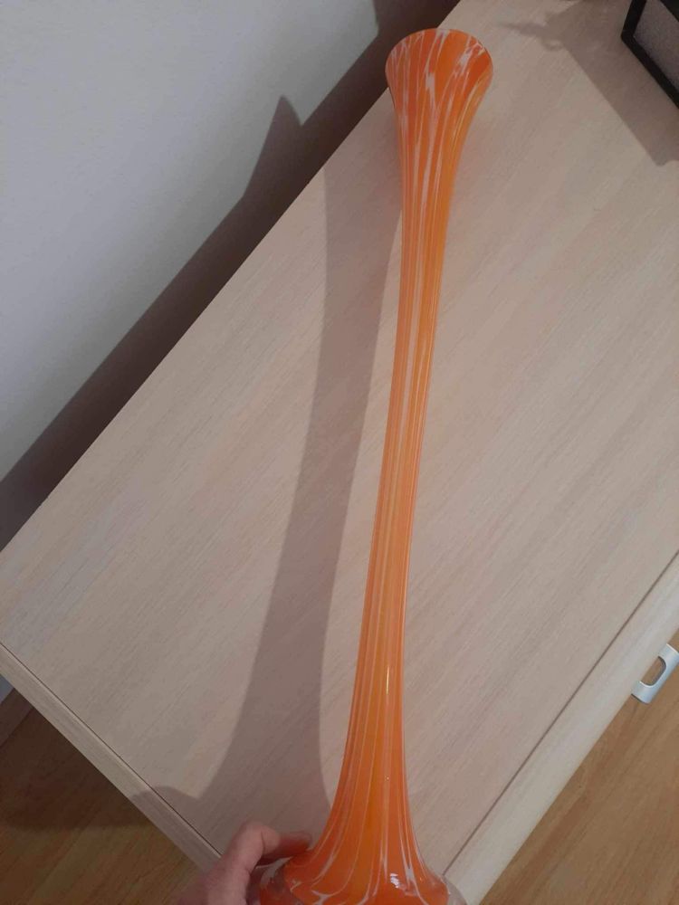 Wazon szklany pomarańczowy