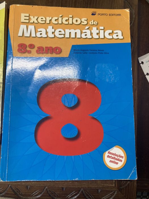 Livros de exercícios de matemática 8°ano