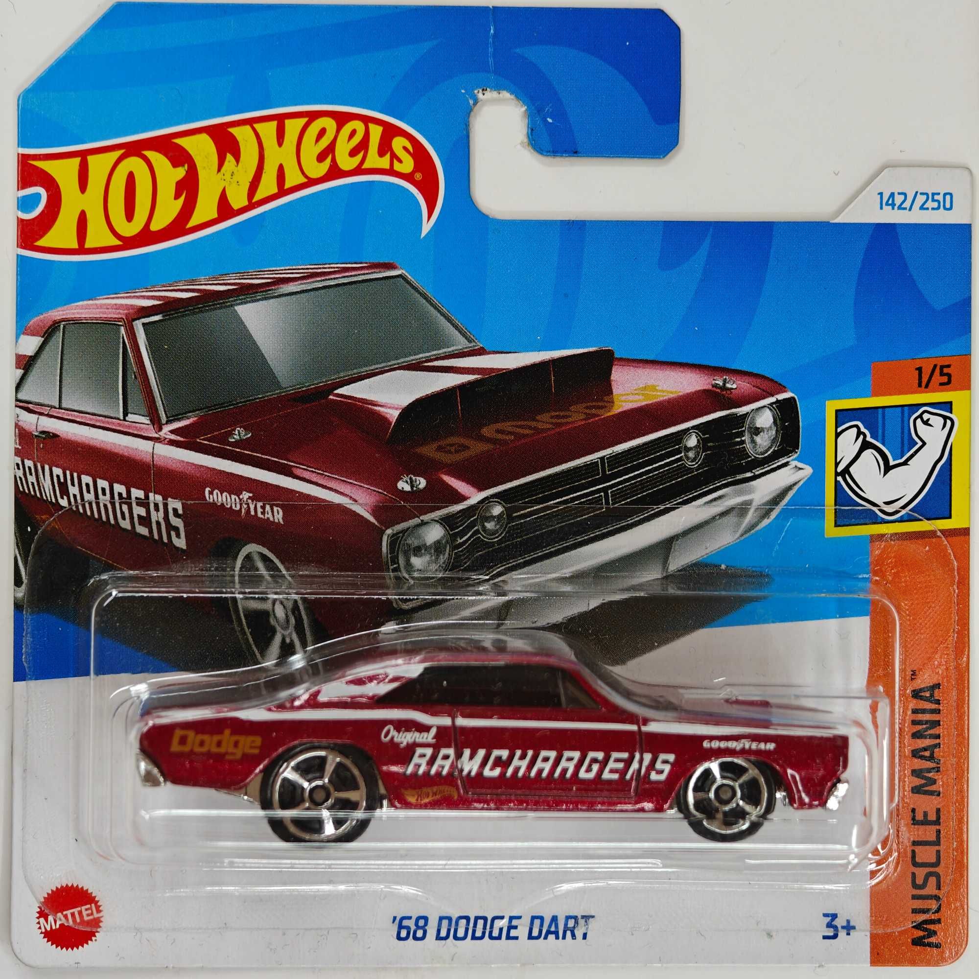 Hot Wheels Muscle Mania 2024 – 8 modeli Seria Dodge, Chevy, Mercury