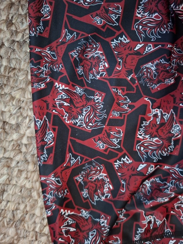 Legginsy czarno brązowe