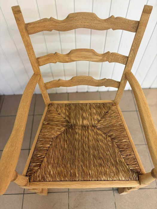 Duże krzesło/ fotel wyplatane siedzisko