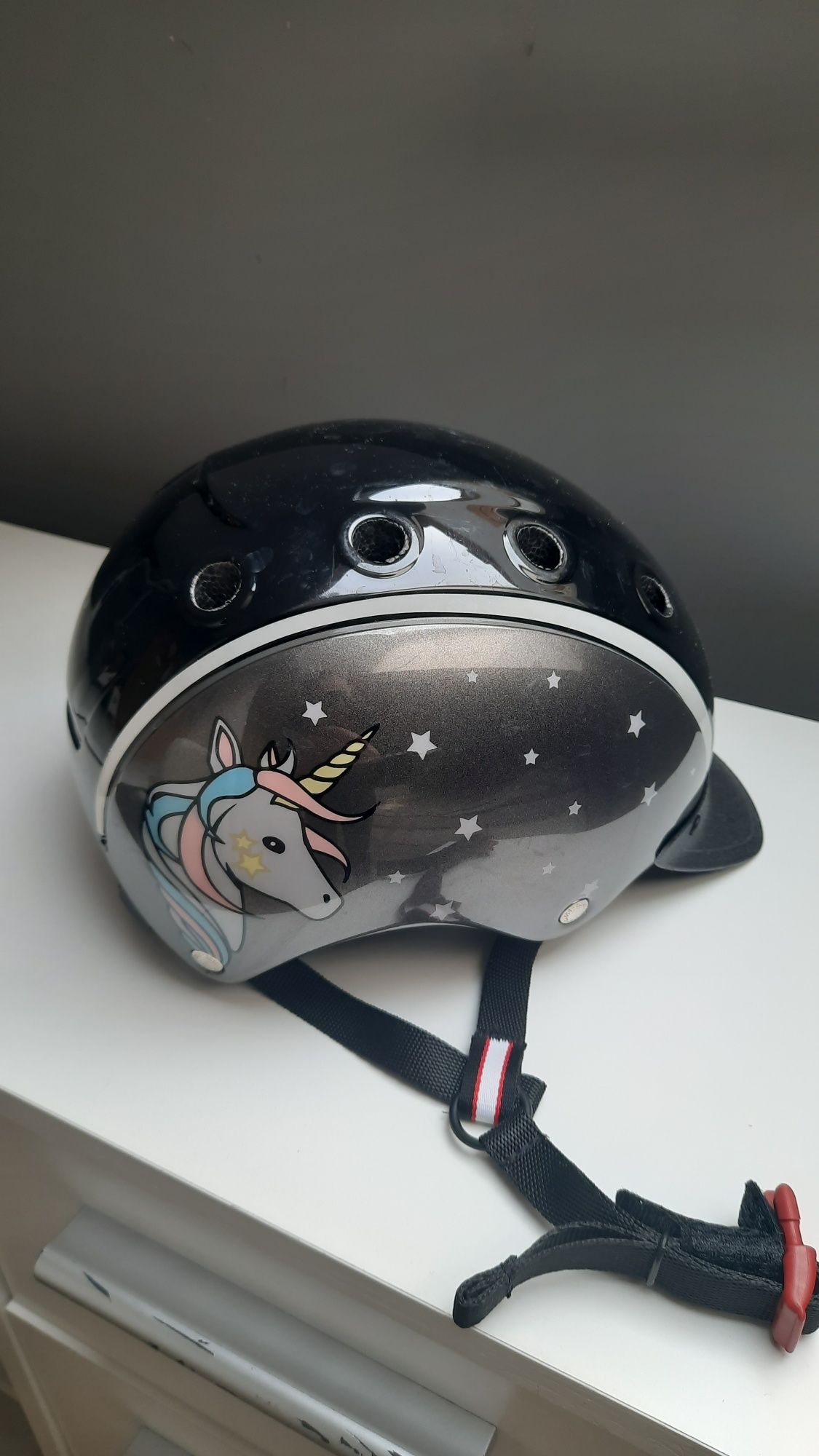 Kask jeździecki toczek dla dziecka Casco z jednorożcem r. 50-52 XS