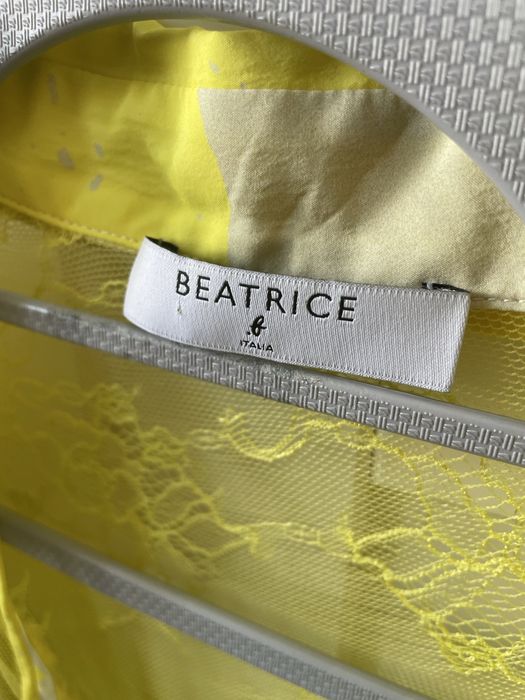 Blusa amarela e bege  marca italiana