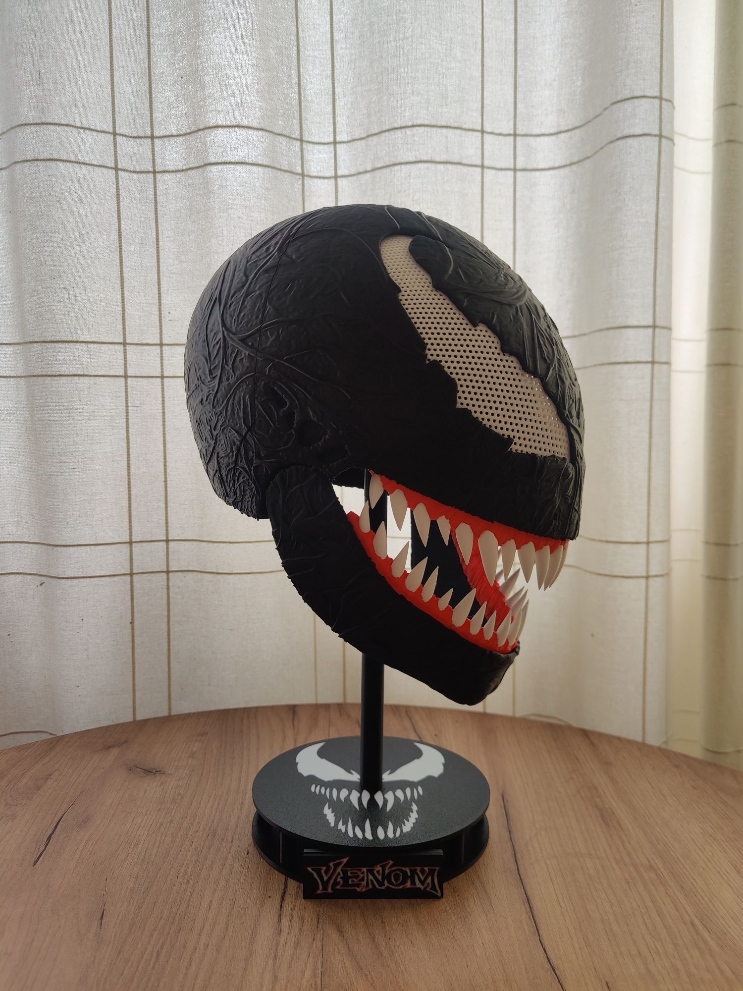 Maska Venoma z Druku 3D + Podstawka - Ruchoma Szczęka