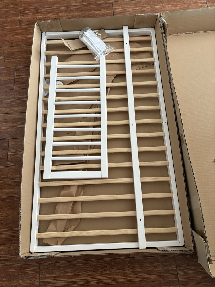 Łóżeczko 120x60 materac szuflada dostawka