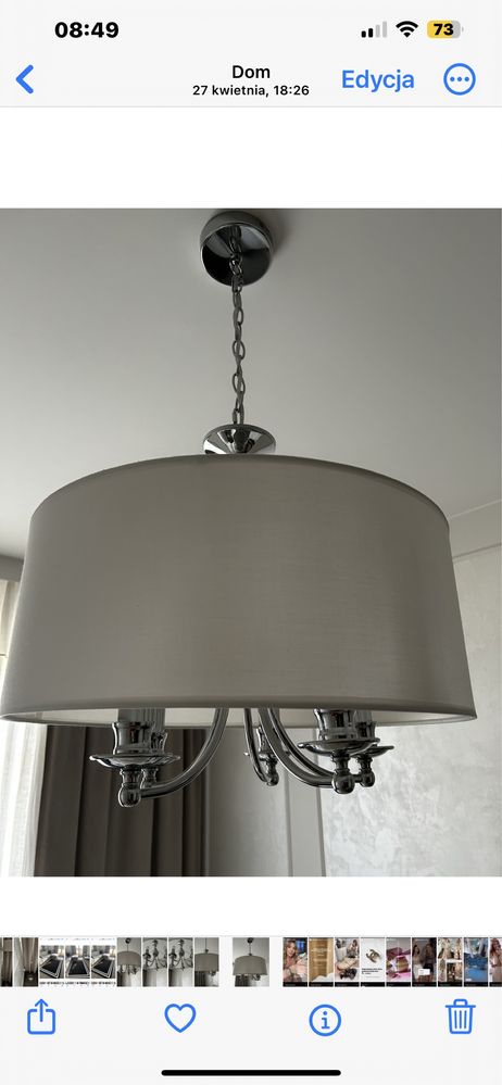 Lampa sufitowa biała