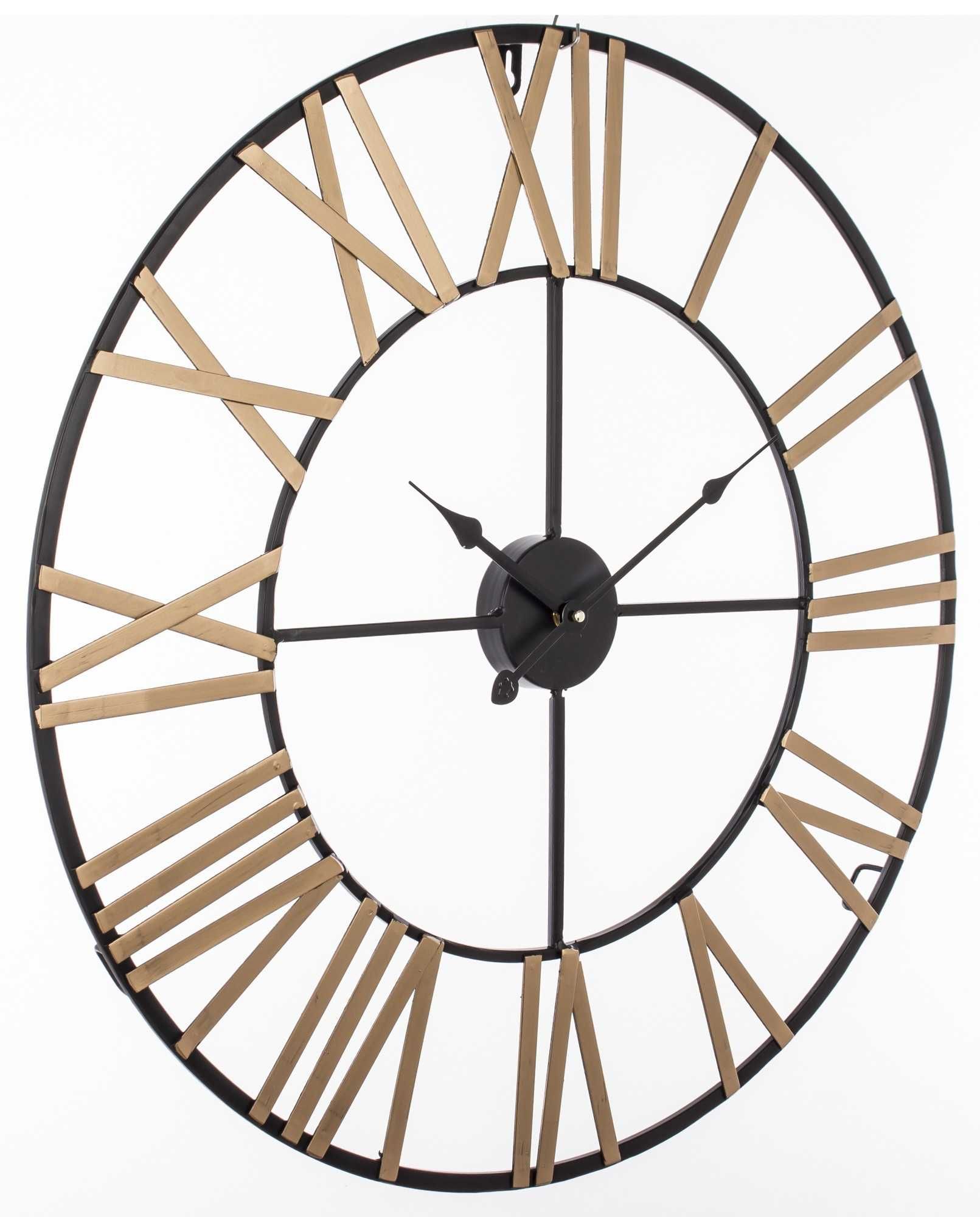 Zegar Duży Czarny Ścienny Retro Vintage Loft Rzymski 60 cm. 152792