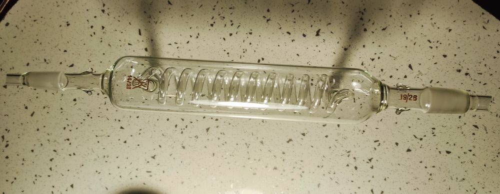 Лабораторная колба холодильник спиральная шариковая, химпосуда