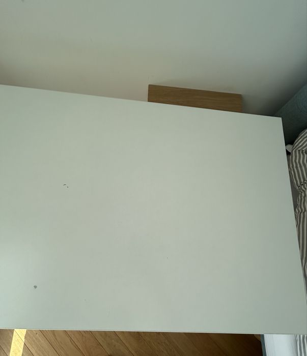 Biurko białe wymiar 60x120 dwie szuflady robione na zamówienie.