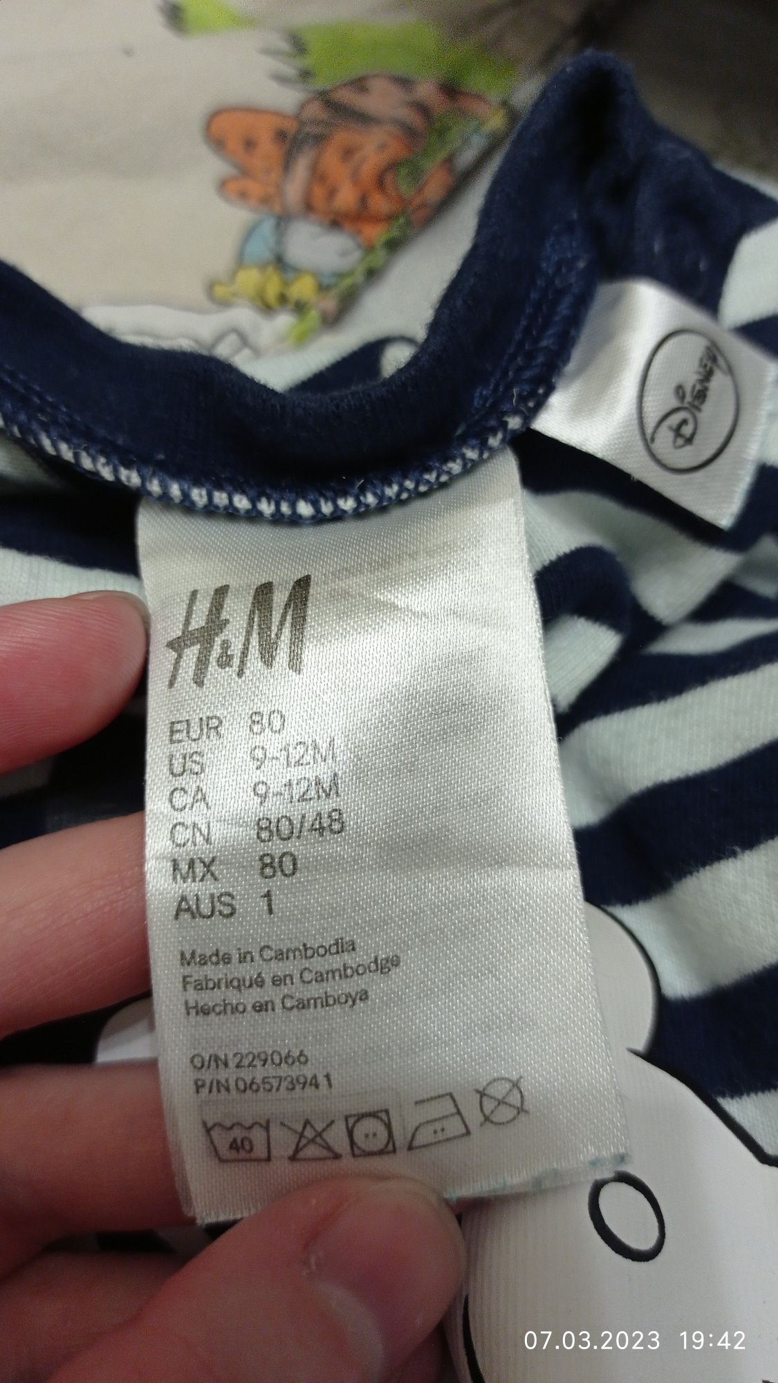 Ромпер комбинезон H&M Disnep 80 см