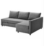 Sofa cama cinzento Ikea