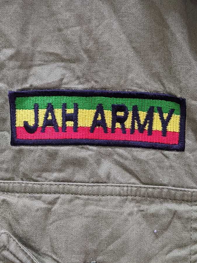 Сорочка чоловіча JAH Army для реггей фанів та растаманів M