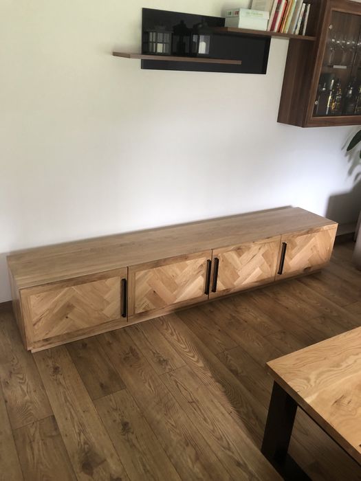 Szafka rtv lita dębowa