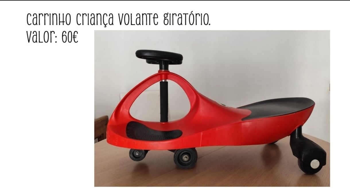 Carrinho de criança volante giratório