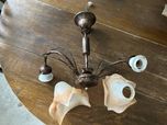 Żyrandol lampa dwa klosze vintage 2punktowy sufitowy wisząca