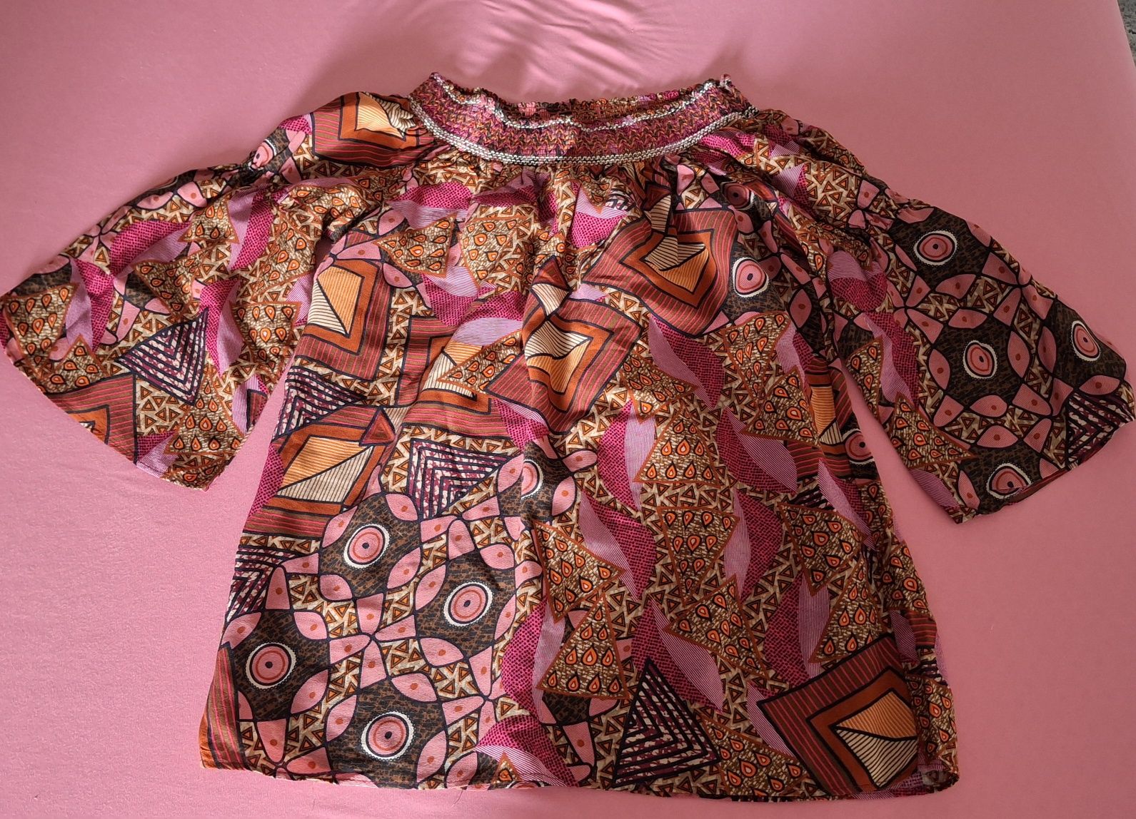 Desigual bluzka piekne kolory, odkryte ramiona, R:L