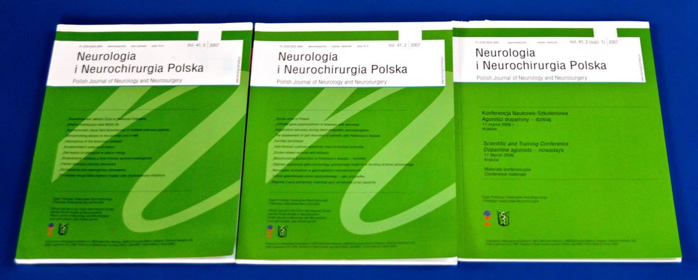 Neurologia i Neurochirurgia Polska - 2007 - magazyn