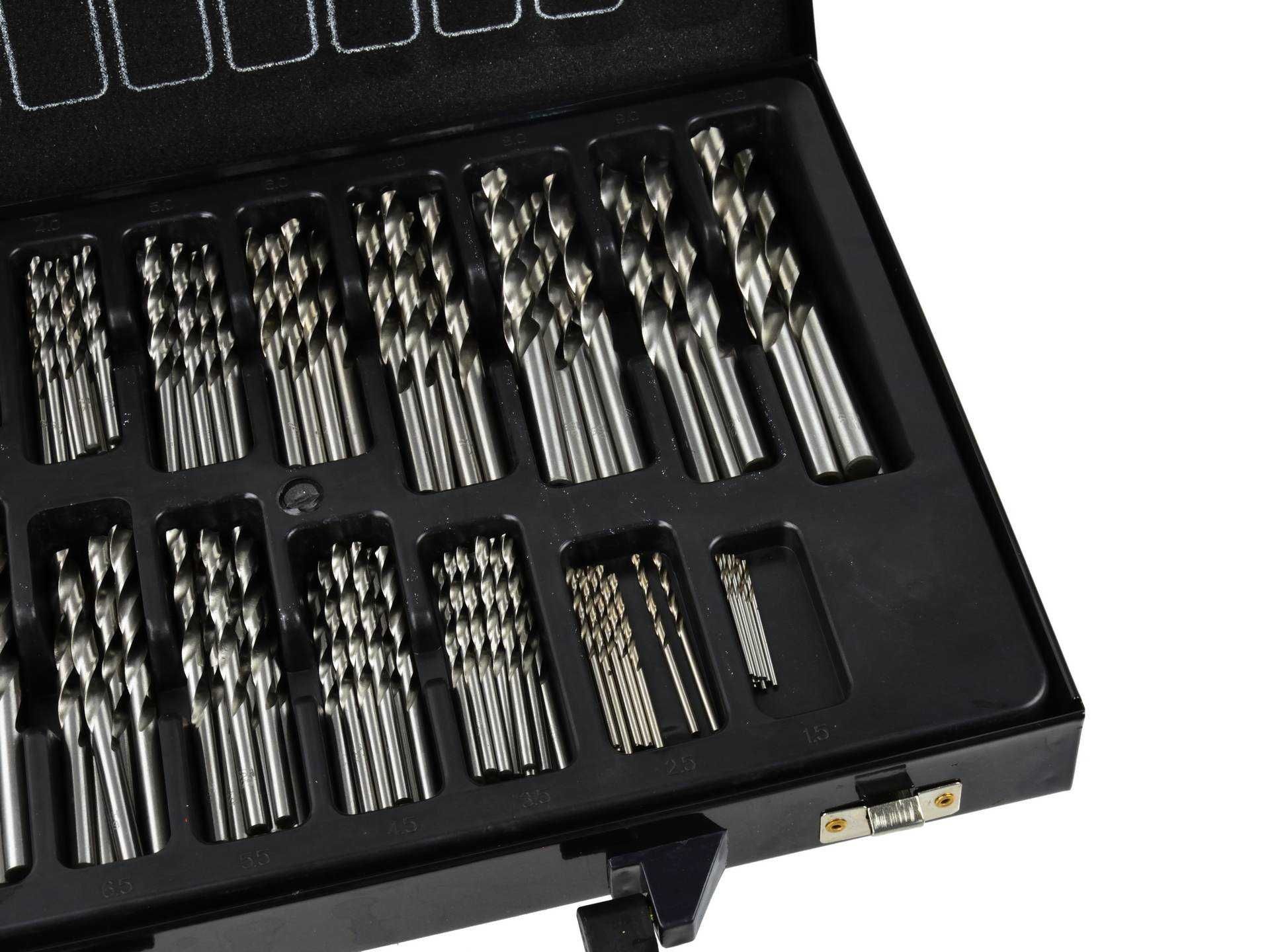 Zestaw 170szt.wierteł HSS do metalu(