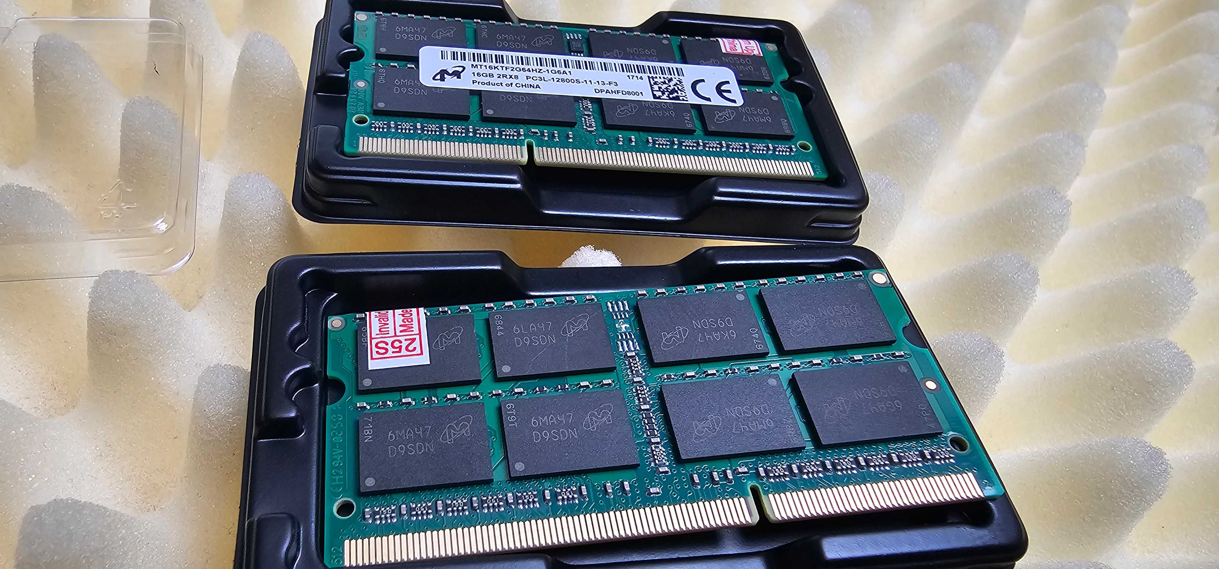 Micron 16GB 2RX8 PC3L-12800S DDR3L-1600Mhz
