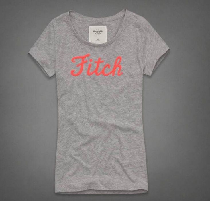 Szary T-shirt ABERCROMBIE & FITCH rozm. XS