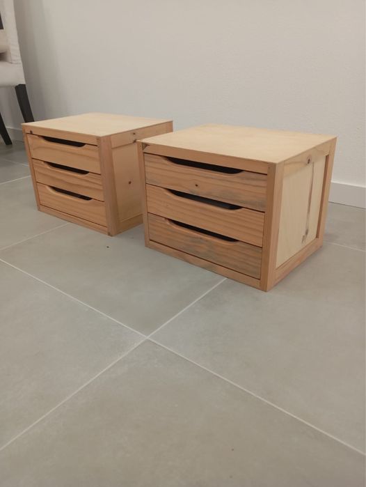 2 blocos de gavetas madeira – 18€/unidade