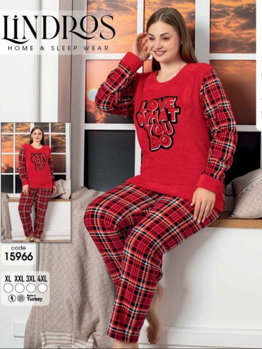 Пижами великих розмірів фліс + махра