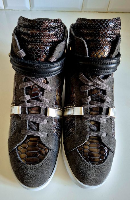 GLAMOROUS roz. 40 skóra naturalna zamsz stan idealny / nowe