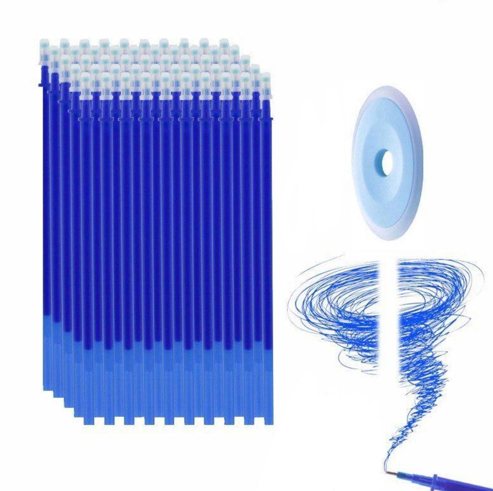 Стержні пиши-стирай, стержни, ампулы, ампули, запаски 50 шт+стирачки