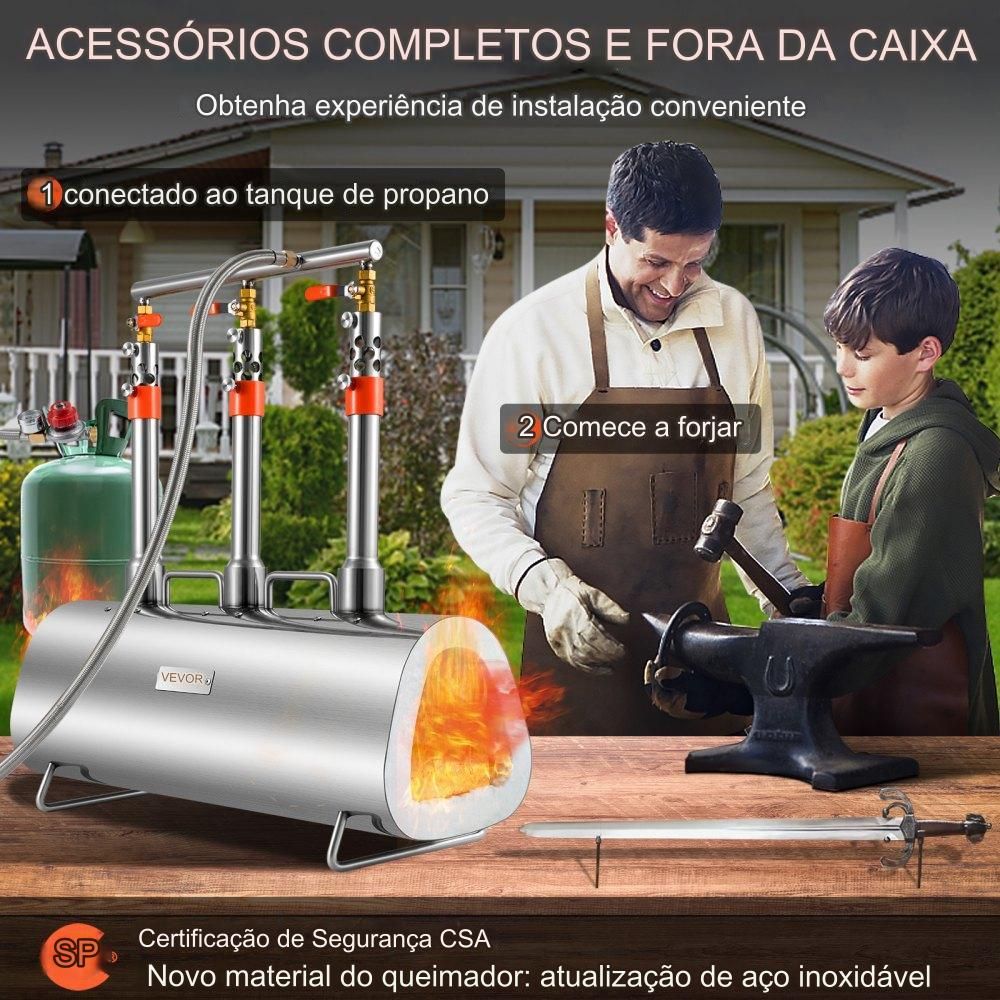 Forno de Forja a Gás  de 1426°C