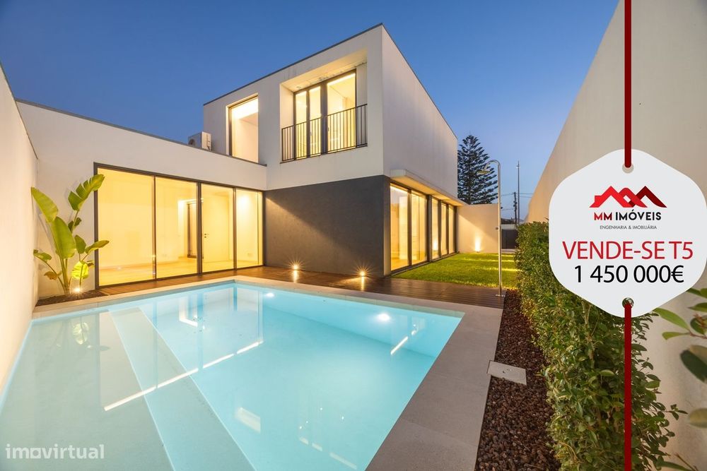 Moradia T5 | Canidelo | Nova | Praias | 4 Frentes | Piscina | Jardim |