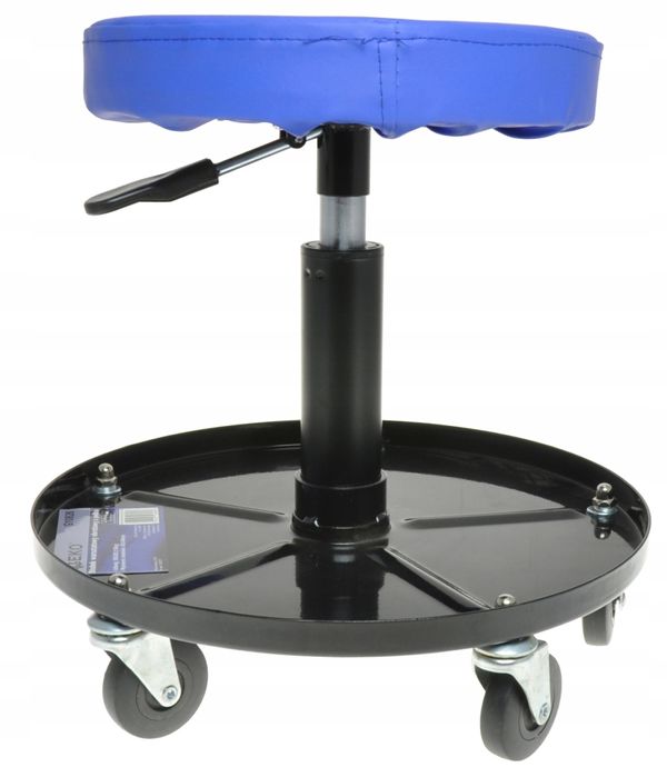 Taboret Warsztatowy Z Regulacją Wysokości Obrotowy Stołek Y Z Półką