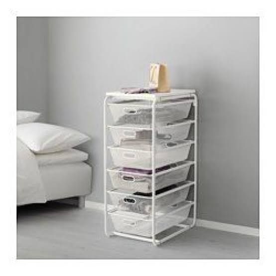 Regał z szufladami IKEA ALGOT 16739 kosze druciane jonaxel garderoba